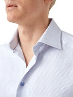 Slim-Fit Micro Check Shirt