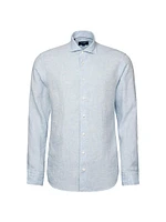 Contemporary-Fit Linen Shirt