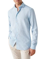 Contemporary-Fit Linen Shirt