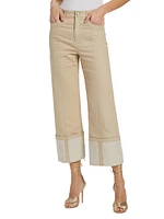 Kaia Cuffed Straight-Leg Pants