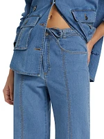 Tansy Drawstring Denim Jeans