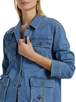 Vera Denim Patchy Shacket