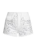 Beck Embellished Denim Shorts