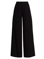 Brie Linen Wide-Leg Pants