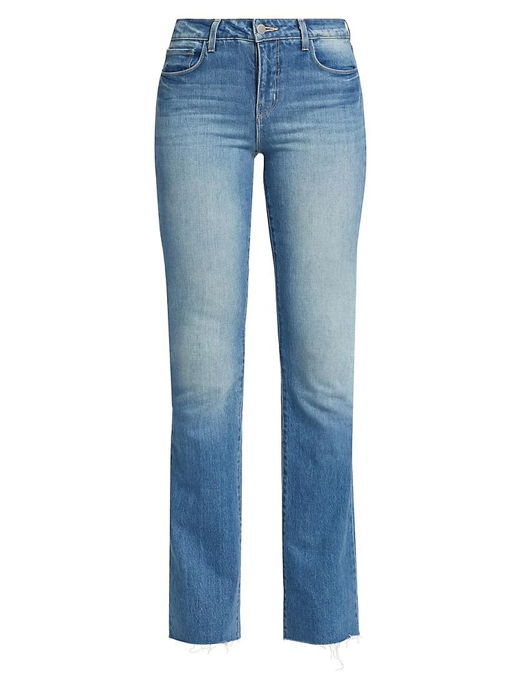 Ruth Stretch High-Rise Straight-Leg Jeans