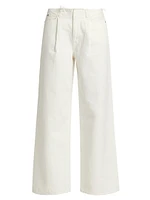 Taylor Pleated Wide-Leg Jeans