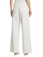 Taylor Pleated Wide-Leg Jeans