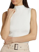 Liza Rib-Knit Sweater Tank