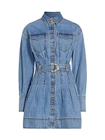 Aradia Belted Denim Shirtdress