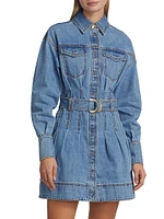 Aradia Belted Denim Shirtdress