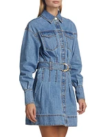 Aradia Belted Denim Shirtdress