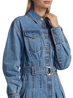 Aradia Belted Denim Shirtdress