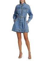 Aradia Belted Denim Shirtdress