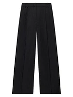 Pleated Linen Trousers