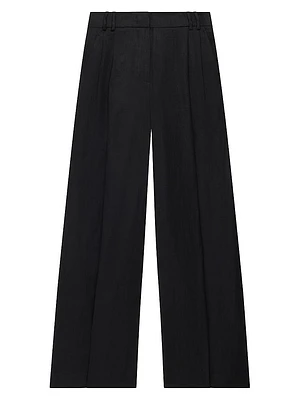 Pleated Linen Trousers