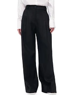 Pleated Linen Trousers