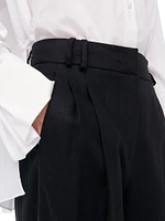 Pleated Linen Trousers