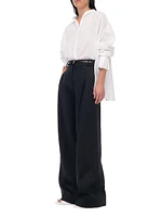 Pleated Linen Trousers