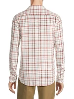 Oakmont Plaid Linen & Cotton-Blend Shirt