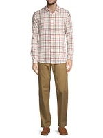 Oakmont Plaid Linen & Cotton-Blend Shirt