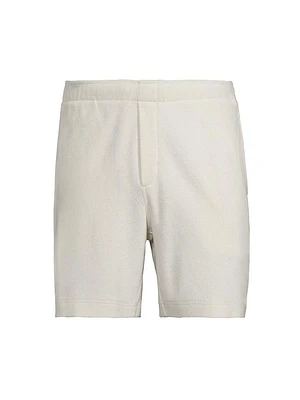 Bouclé Stretch-Cotton Shorts