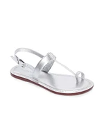 Maverick 2 Metallic Leather Toe Ring Sandals