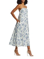 Tilney Floral Linen Maxi Dress