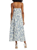 Tilney Floral Linen Maxi Dress