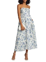 Tilney Floral Linen Maxi Dress