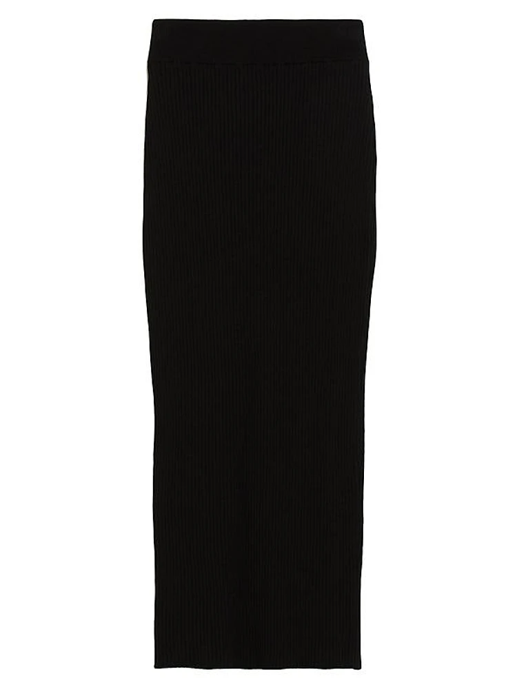 Calotta Rib-Knit Midi-Skirt