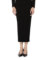 Calotta Rib-Knit Midi-Skirt