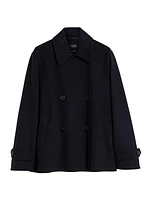 Usuale Wool-Blend Double-Breasted Coat