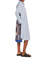 Edipo Striped Cotton Shirtdress