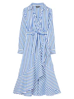 Julia Stripe Wrap Dress