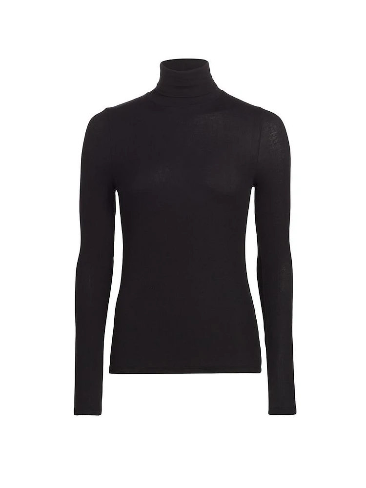 Rib-Knit Turtleneck