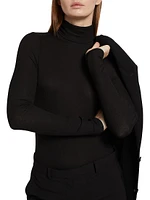 Rib-Knit Turtleneck