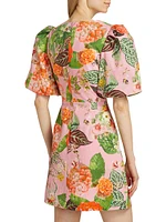 Aliza Floral Cotton Minidress