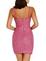 Kiernan Sequin-Embellished Minidress