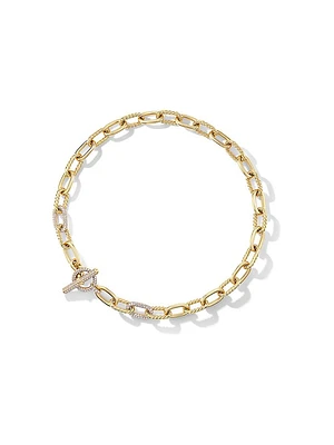 Madison Toggle Chain Necklace 18K Yellow Gold