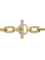 Madison Toggle Chain Necklace in 18K Yellow Gold