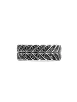 Chevron Pavé Band Ring Sterling Silver