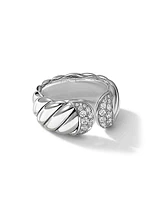 Sculpted Cable Ring in Sterling Silver