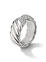 Sculpted Cable Ring in Sterling Silver