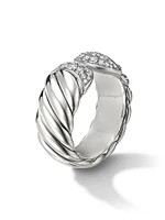 Sculpted Cable Ring Sterling Silver