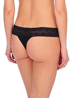 Bliss Perfection Lace Trim One Size Thong