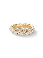 Pavéflex Band Ring 18K Yellow Gold