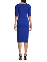 Salvana Draped Sheath Dress