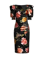 Zella Floral Sheath Cocktail Dress