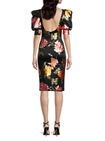 Zella Floral Sheath Cocktail Dress