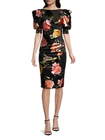 Zella Floral Sheath Cocktail Dress